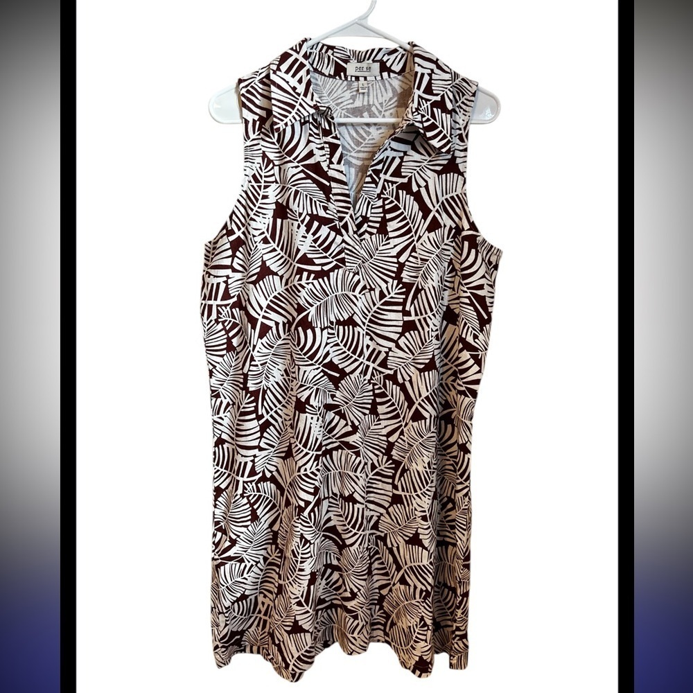 Per Se linen midi dress